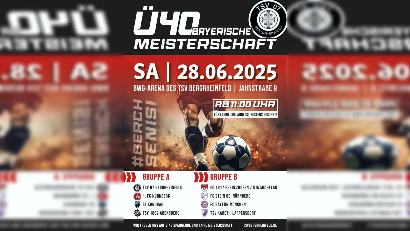 Veranstaltungsplakat TSV 07 Bergrheinfeld (Bild: Franz Heinrich)