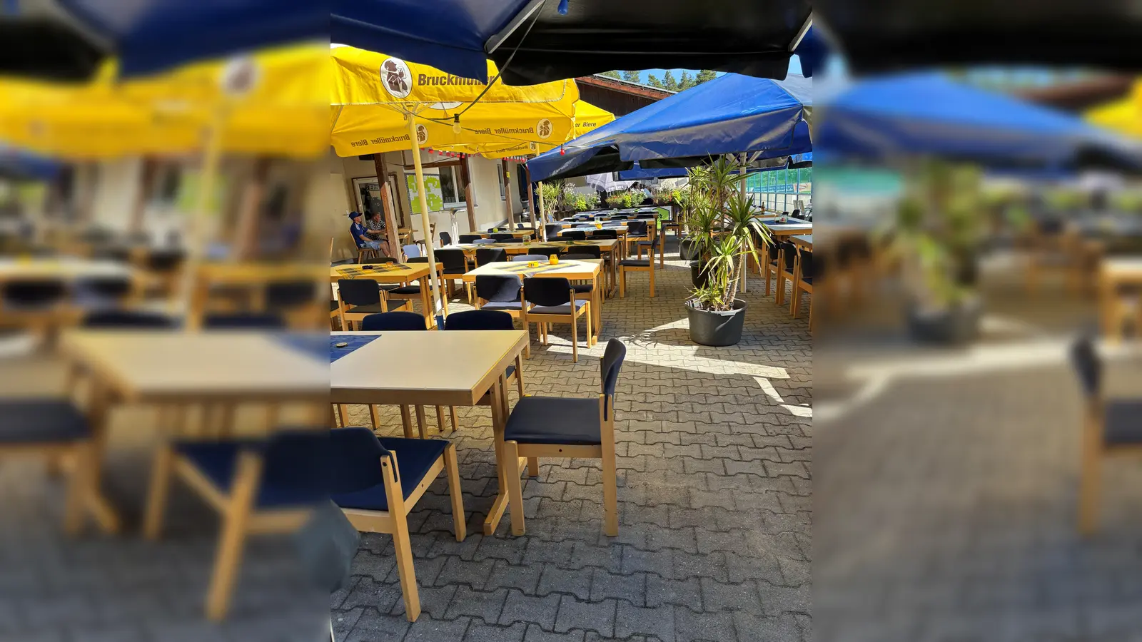 Gemütliche Atmosphäre im Biergarten (Bild: Alexander Greitzke)