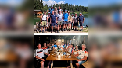 15 Vilsecker Fußballer der Alten Herren verbrachten zum 29. Mal ihren Wanderurlaub in Lajen - Südtirol. (Bild: Johannes Rumpler)