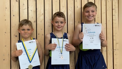 Bild vl.: Luis Kappauf, Max König, Joris Postner (Bild: Daniel König)