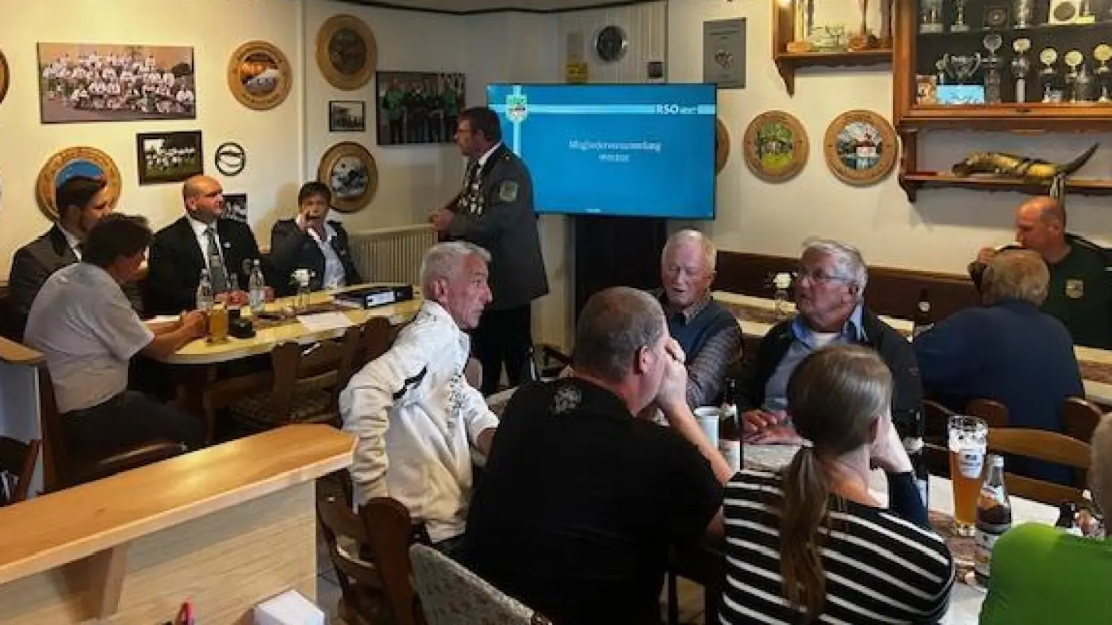 Mitgliederversammlung im Schützenhaus Ottengrün. (Bild: Paula Zant)