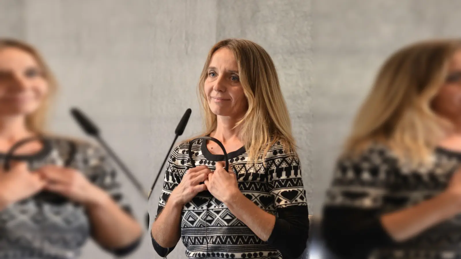 Lesung mit Oksana Stamina, preisgekrönte Schriftstellerin aus der Ukraine. (Bild: Astrid Knab)