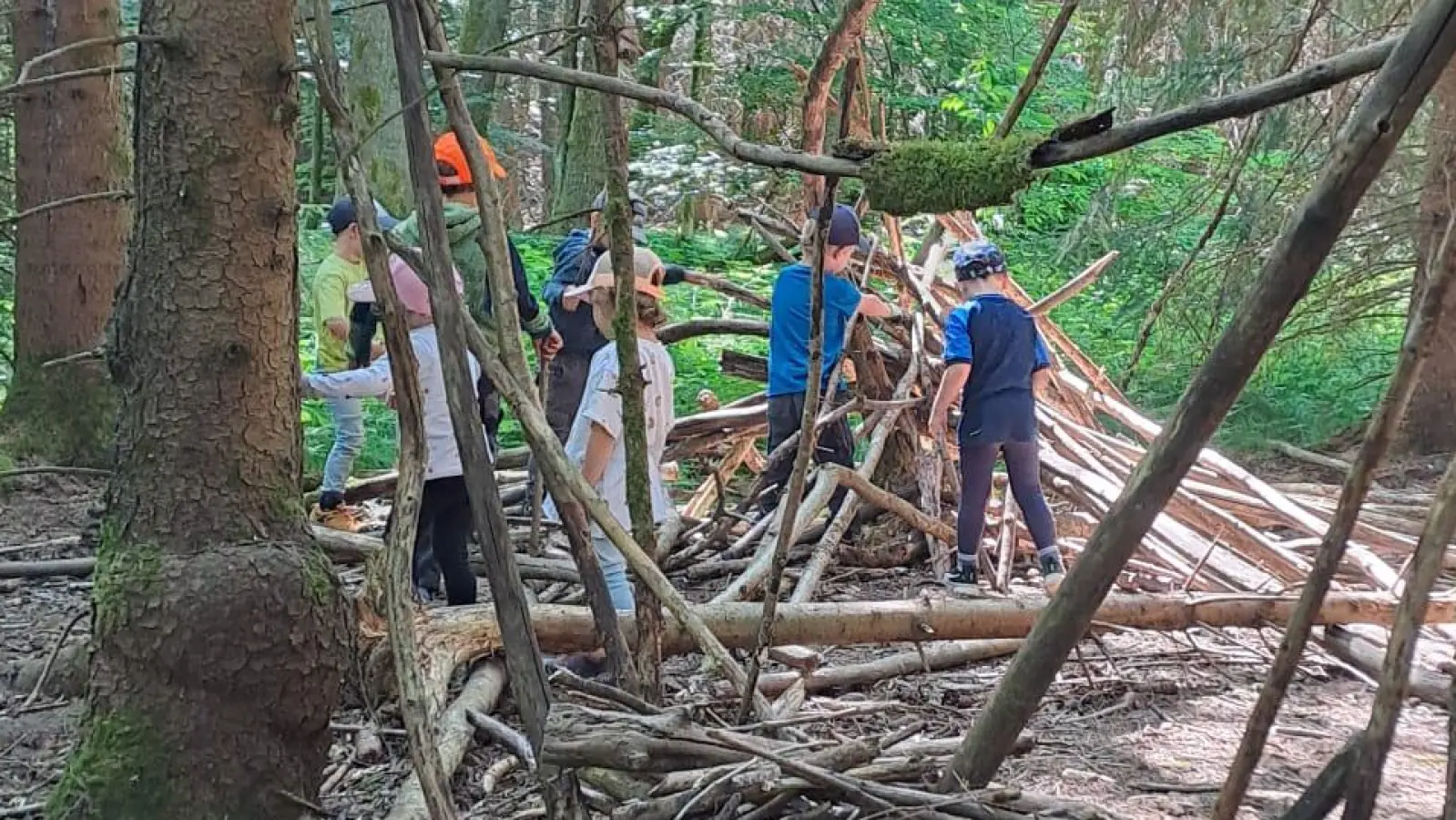 Waldschloss oder doch Baumhaus? (Bild: Stefanie Unterburger)