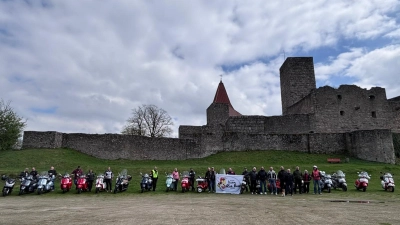 Anrollern 2025 der Rio Nero´s Burgruine Leuchtenberg (Bild: Lilia Gette)