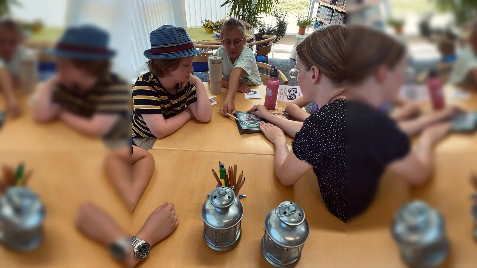Kinderferienclub zu Gast in der Stadtbibliothek Neustadt. (Bild: Marion Helgert)