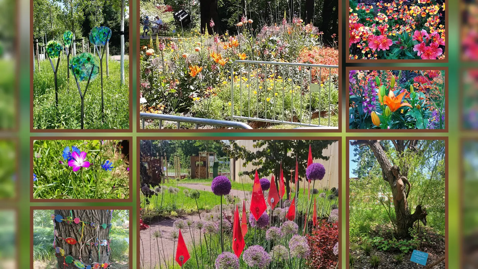 Farbenprächtige Blumen und originelle Kunstwerke  (Bild: Margit Rupp, Annemarie Hubmann, Edeltraud Stollner )