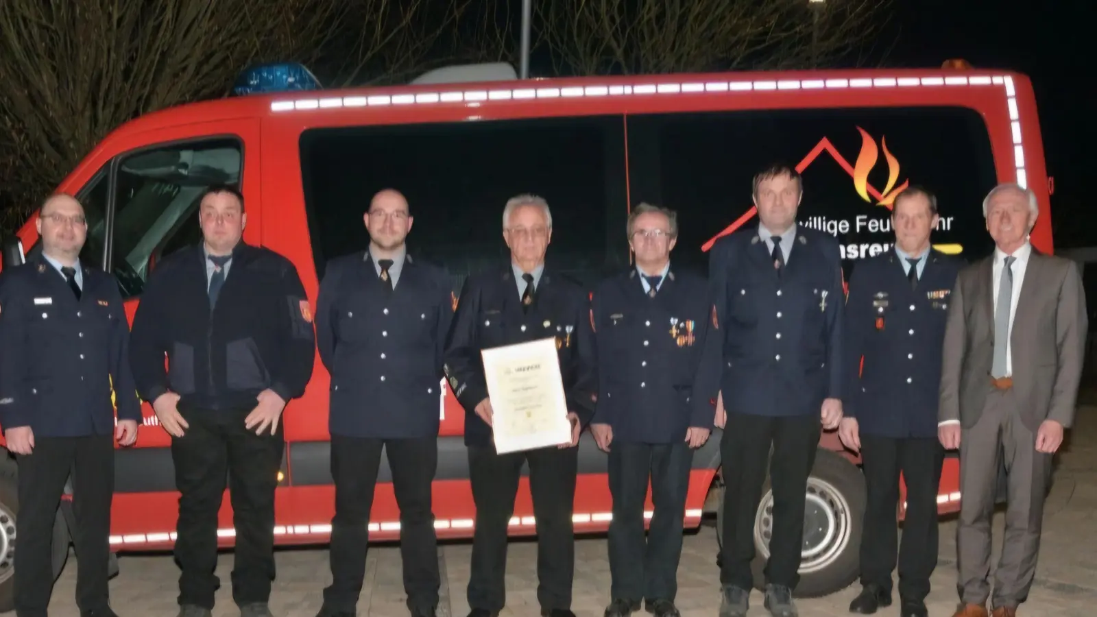 Ehrung bei der Feuerwehr Riglasreuth. (Bild: Helmut Greger)