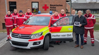 Übergabe des Einsatzfahrzeugs für den HvO Rieden.<br> (Bild: Corinna Huber)