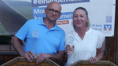 Die Clubmeister*innen 2025 Thomas Wiederer und Constanze Vogl (Bild: Horst Jäger)