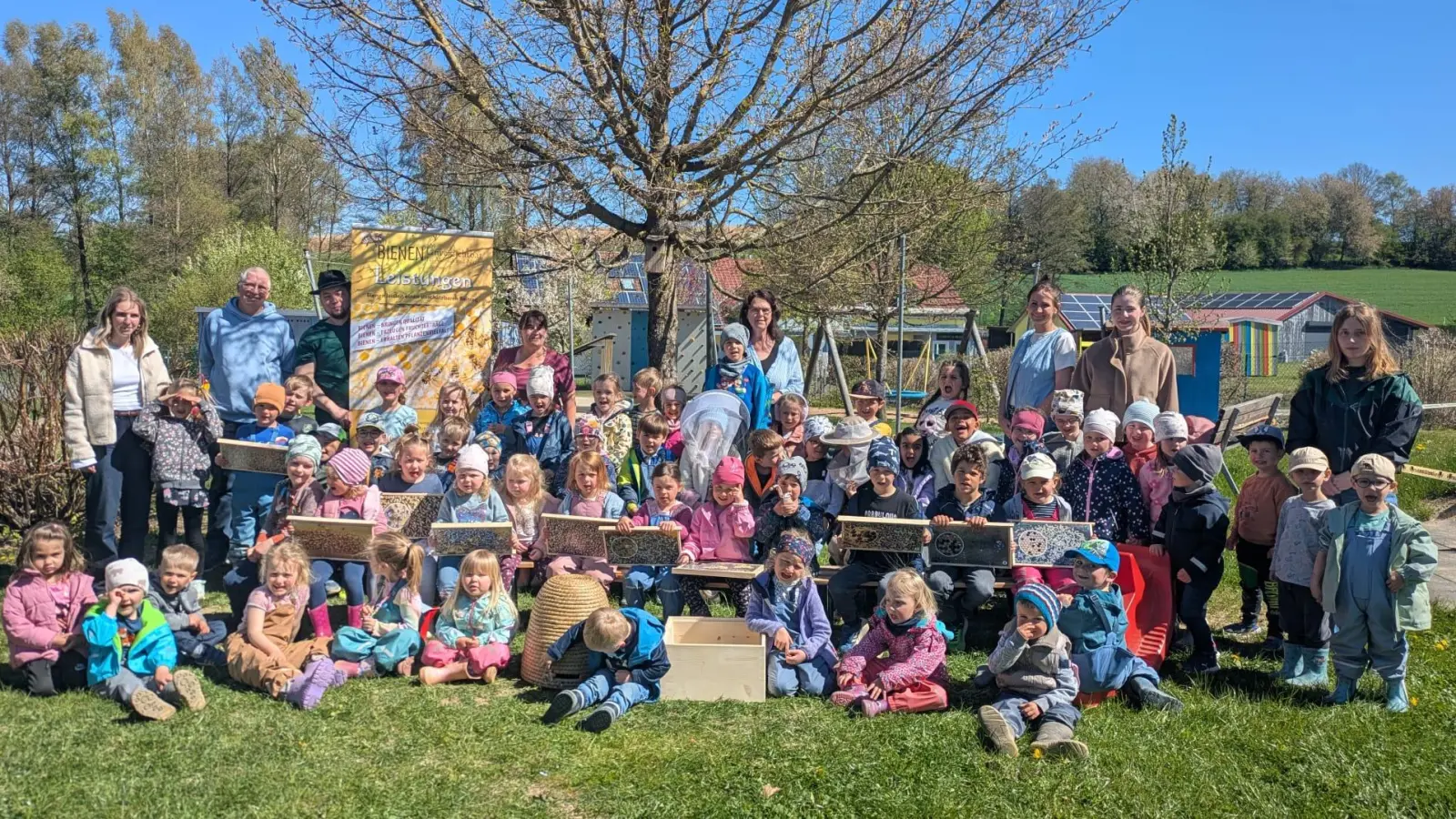 Projekttag Biene in der Kita St. Josef Waldthurn. (Bild: Franz Völkl)
