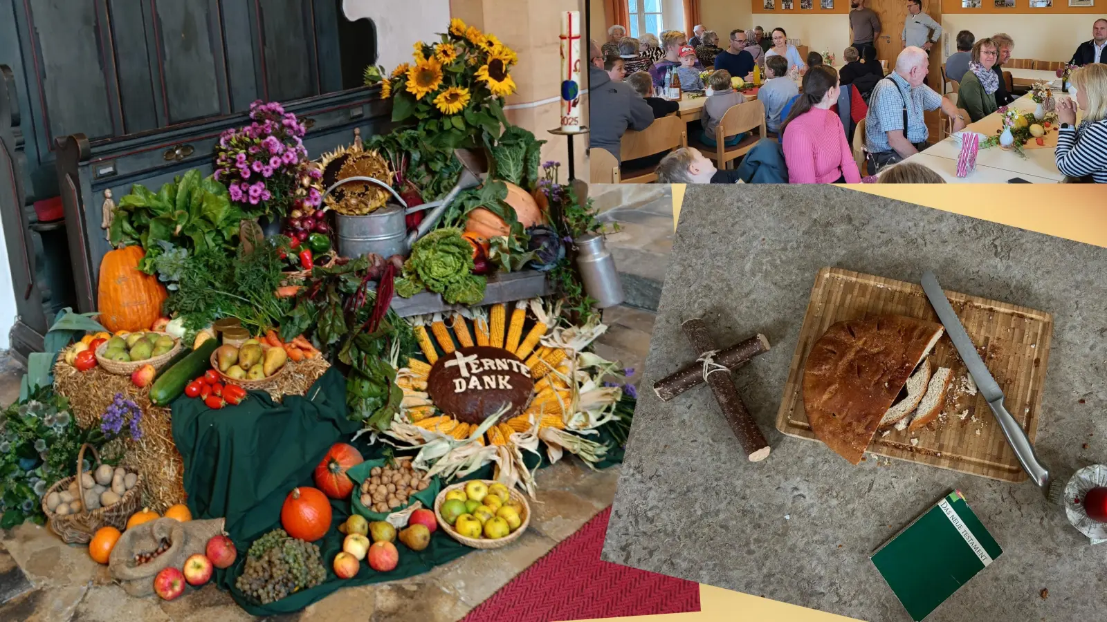Erntedankaltar - Gemeinschaft - Bibel im Brot (Bild: Annette Punzmann)
