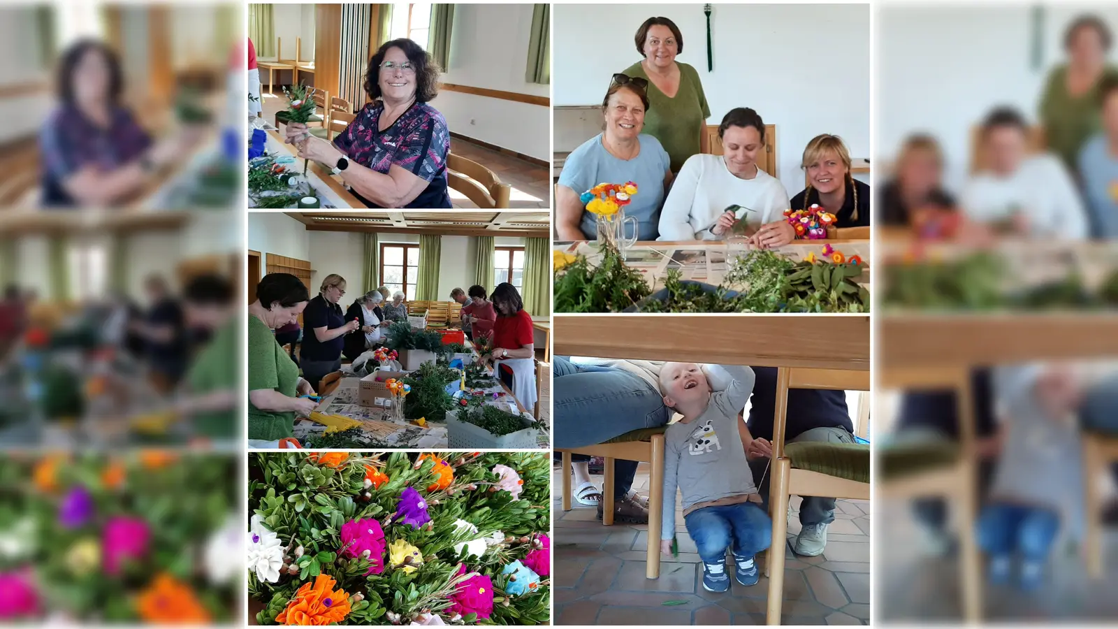 Viele Helfer ob Groß ob klein, finden sich im Pfarrheim ein und zum Abschluß gibts immer noch leckeren Kuchen und Kaffee oder Tee. (Bild: Lydia Kopp)