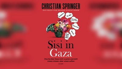 Das Bild zeigt das Buchcover von „Sisi in Gaza“. (Bild: exb)
