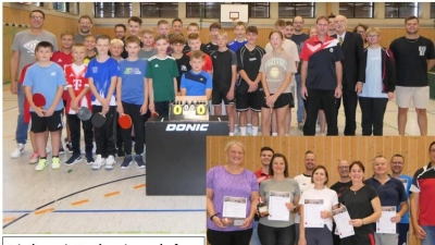 Die Teilnehmenden mit der Turnierleitung und 3. Bürgermeister Dr. Gilch. (Bild: Christian Hien)