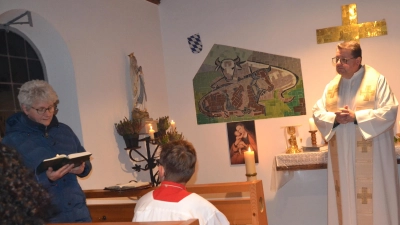 Beim Patroziniumsgottesdienst in Niederland zu Ehren des heiligen Wendelin trug Elisabeth Völkl die Lesung vor. (Bild: Ottilie Garreiss)