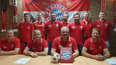 Sitzend von links: Christian Moser, Thomas Solfrank, Christian Stahl, Jürgen Pohl. Stehend von links: Markus Hör, Christoph Birkner, Stefan Meier, Stefan Birkner, Benedikt Meier, Stefan Solfrank, Sandro Überall. Nicht im Bild: Michael Waldmann. (Bild: Christian Stahl)