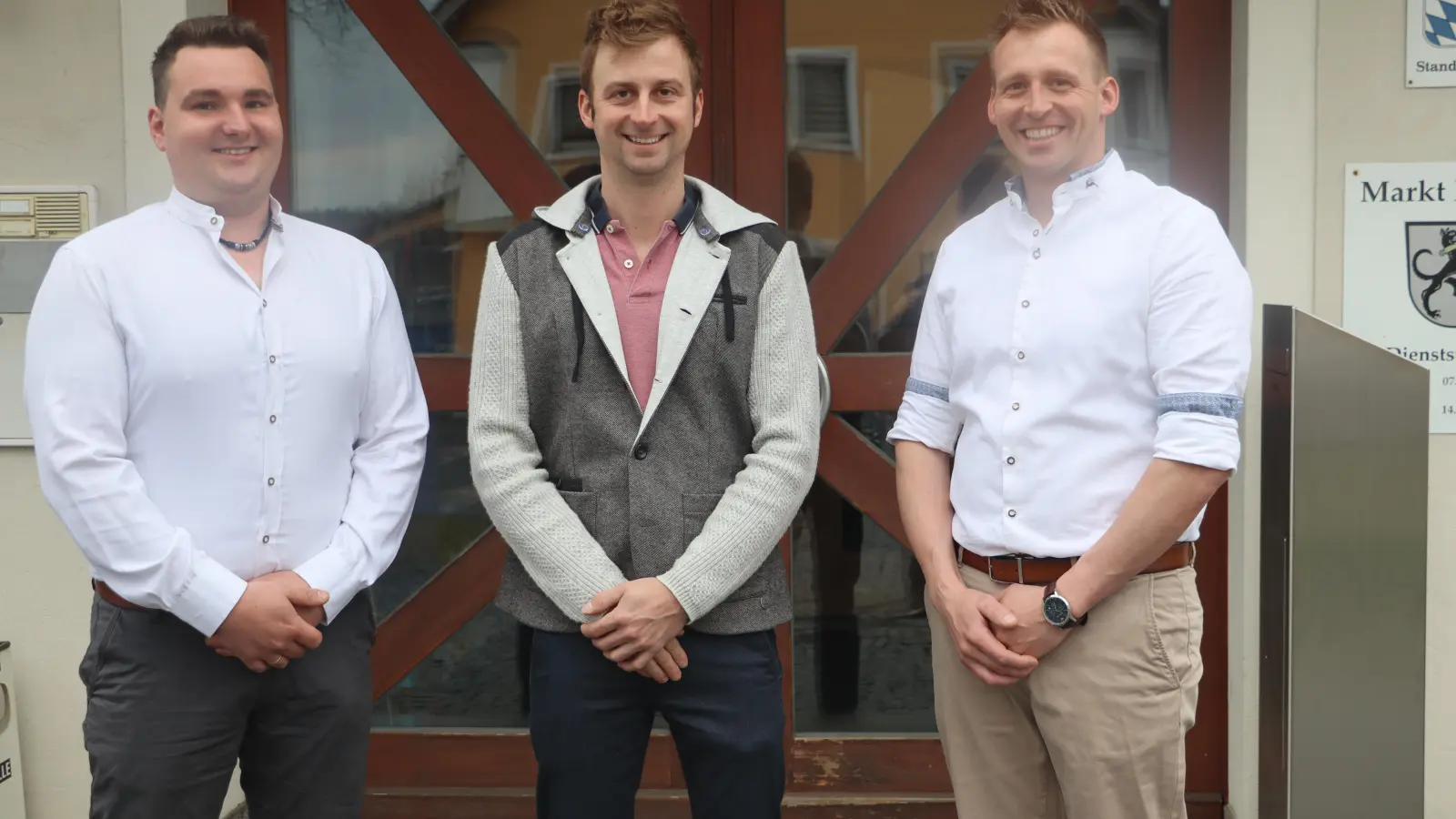 Ab 1. Mai stellt die Junge Union Rieden-Vilshofen mit Sebastian Zapf (v.l.), Nicholas Hollweck und Johannes Greß drei Marktgemeinderäte. (Bild: Michael Rabenhofer)