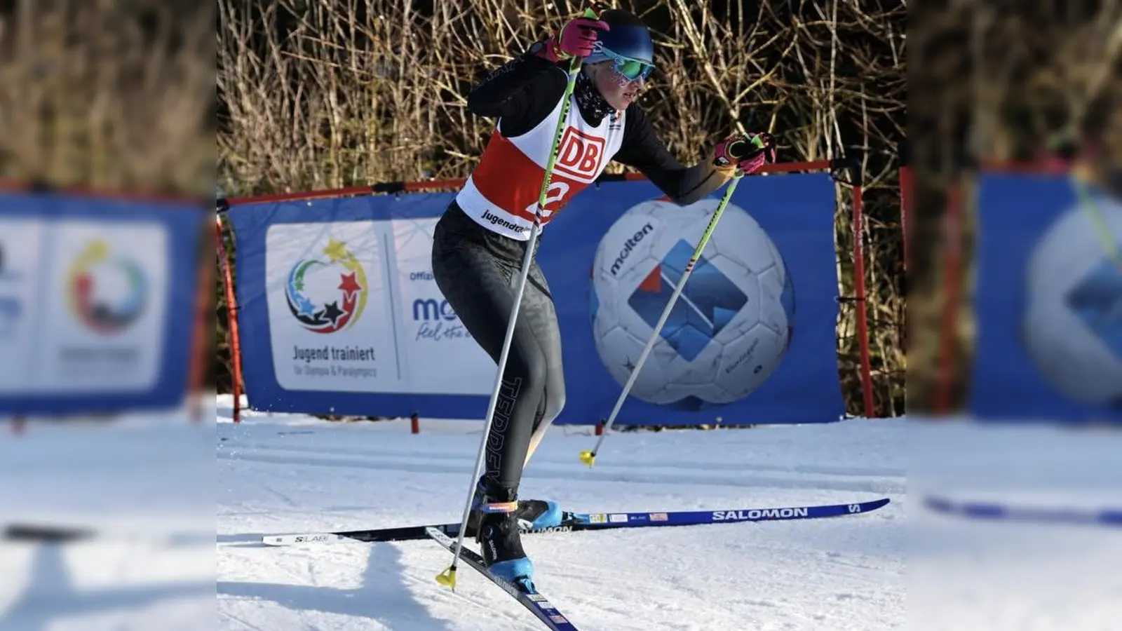 Merle Uschold beim Bundesfinale „Jugend trainiert für Olympia” (Bild: Deutsche Schulsportstiftung /sampics)