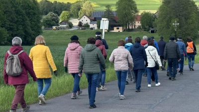 Gemeinsame Bittprozession nach Döberein. (Bild: Roman Melzner)