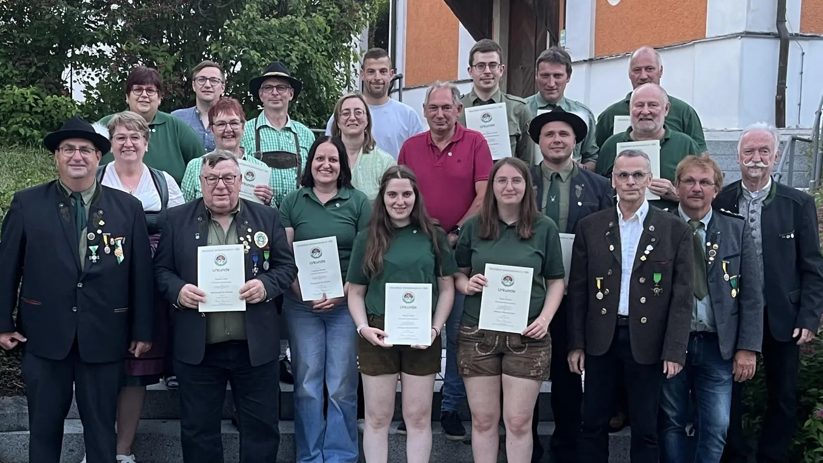 Die geehrten Mitglieder der Schützengesellschaft  (Bild: Michael Forster)