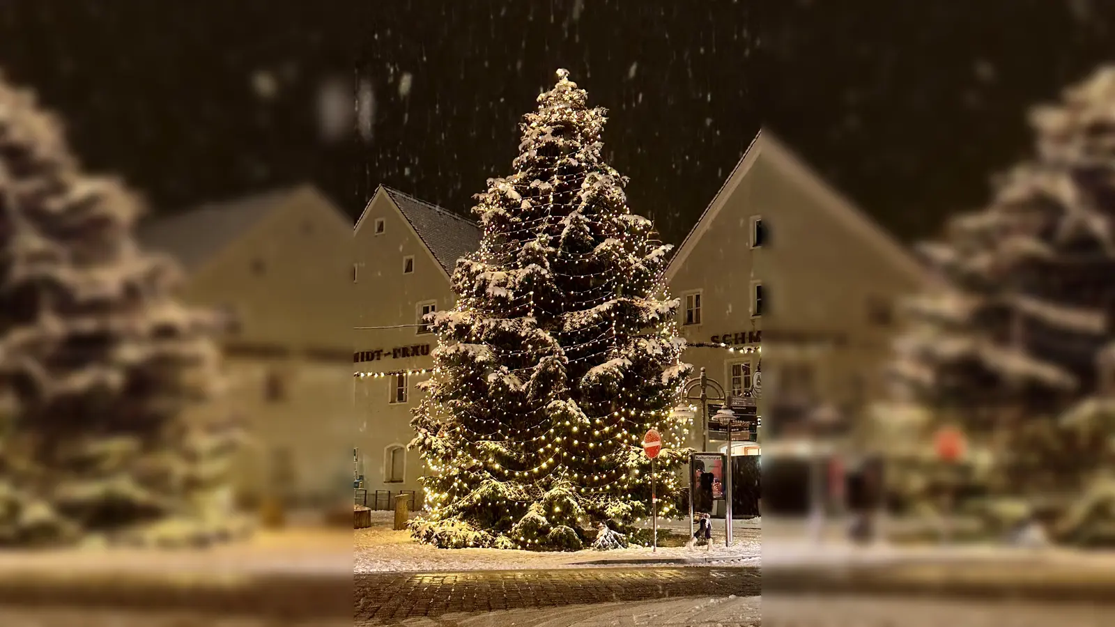 Christbaum Marktplatz (Bild: Peter Mayer)