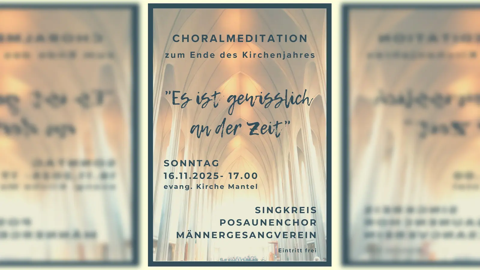Einladung zur Choralmeditation (Bild: Annette Punzmann)