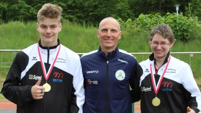 die Gewinner der Goldmedaille Julian Grundler, Eric Lesser, Kerstin Schmidt (Bild: Herta Zeiler)