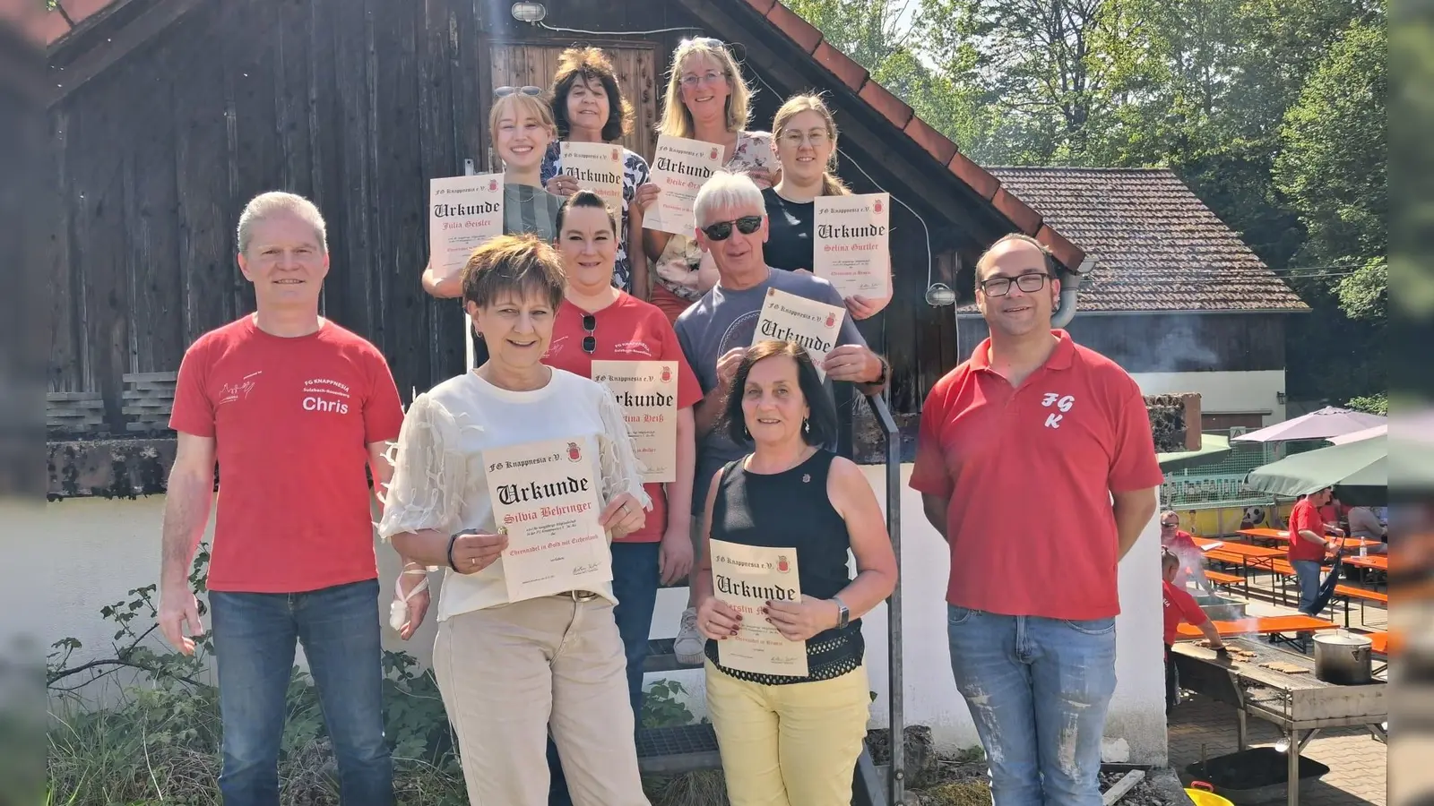 Im Bild von links: Präsident Christian Kellner, Silvia Behringer, Julia Geisler, Martina Heiß, Rommi Schneider, Heike Graf, Thomas Schröder, Selina Gürtler, Kerstin Makitta, Vizepräsident Michael Gradl. (Bild: Christian Kellner)
