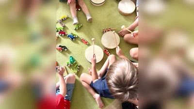 Fleißiges Proben für den großen Auftritt am Sommermusikfest. (Bild: Sabine Kredler)