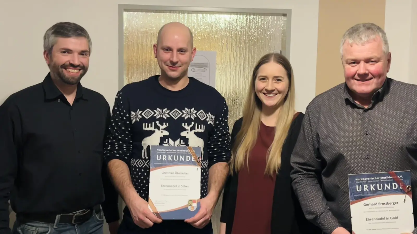 Im Bild von links: Johannes Dötterl-Franz, Christian Übelacker, Veronika Kraus, Gerhard Ernstberger. (Bild: Veronika Kraus )