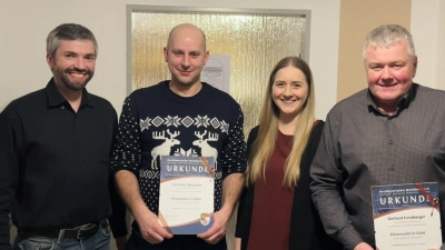 Im Bild von links: Johannes Dötterl-Franz, Christian Übelacker, Veronika Kraus, Gerhard Ernstberger. (Bild: Veronika Kraus )