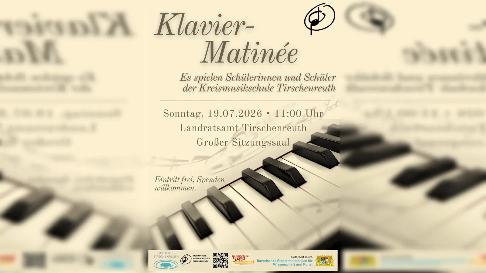 Plakat Klavier-Matinée (Bild: KMS Tirschenreuth)