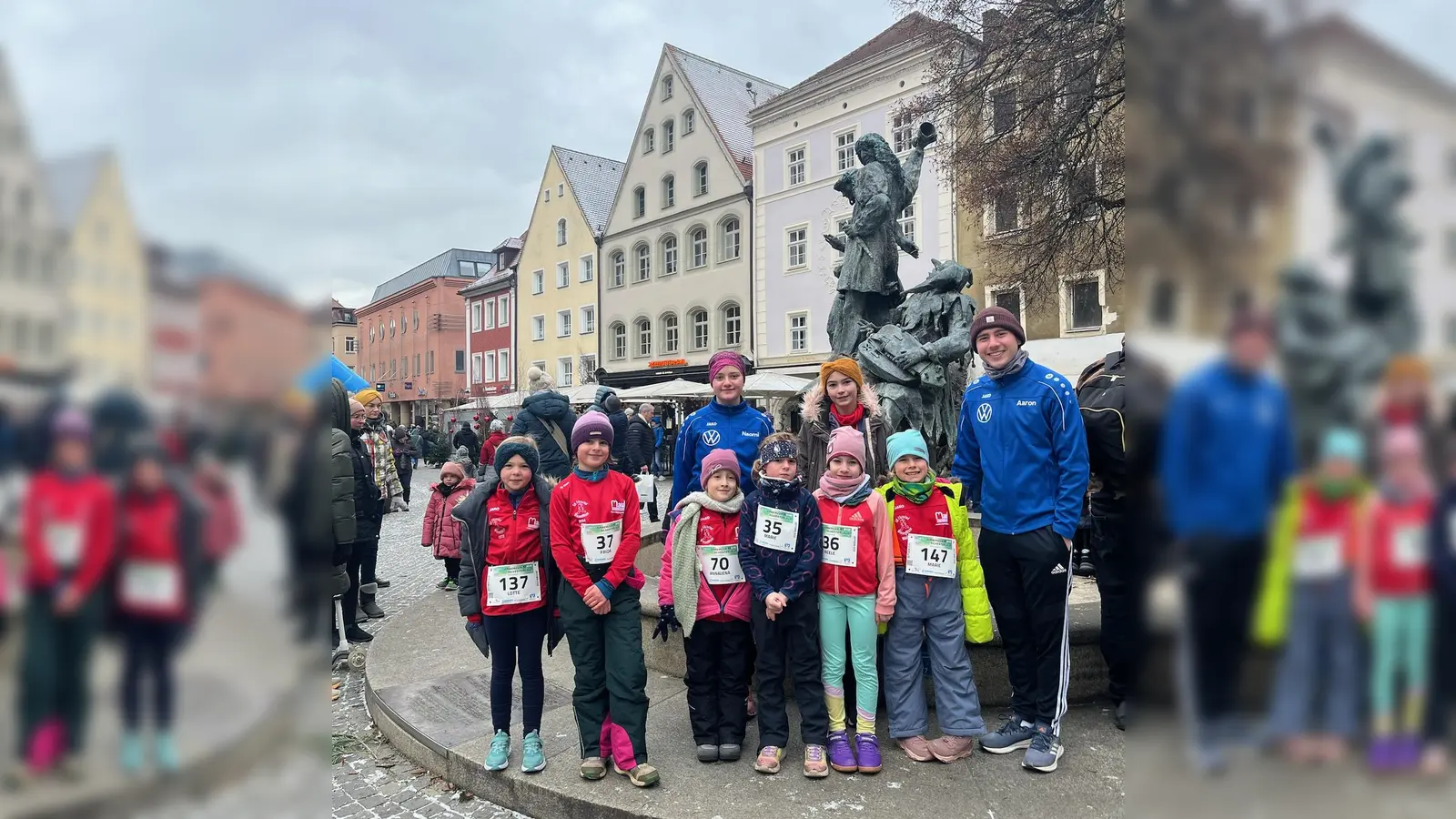 Läufer SK Fürnried Wiesenflitzer am Silvesterlauf in Amberg (Bild: Naomi Bodendörfer)