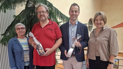 Von links nach rechts: Christel Knorr, Daniel Seibert, Sebastian Schaller und Liane Breckner (Bild: Janine Schuster)