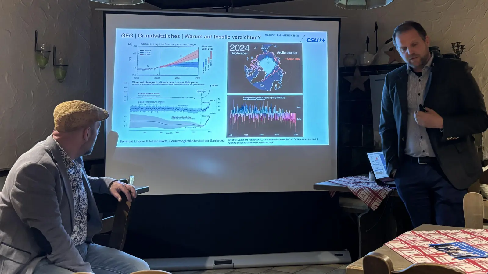 Referenten: Adrian Blödt und Bernhard Lindner. (Bild: Gerhard List)