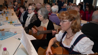 Der „Musikantenstammtisch” als krönender Abschluss der Jubiläumswoche. (Bild: Peter Klein)