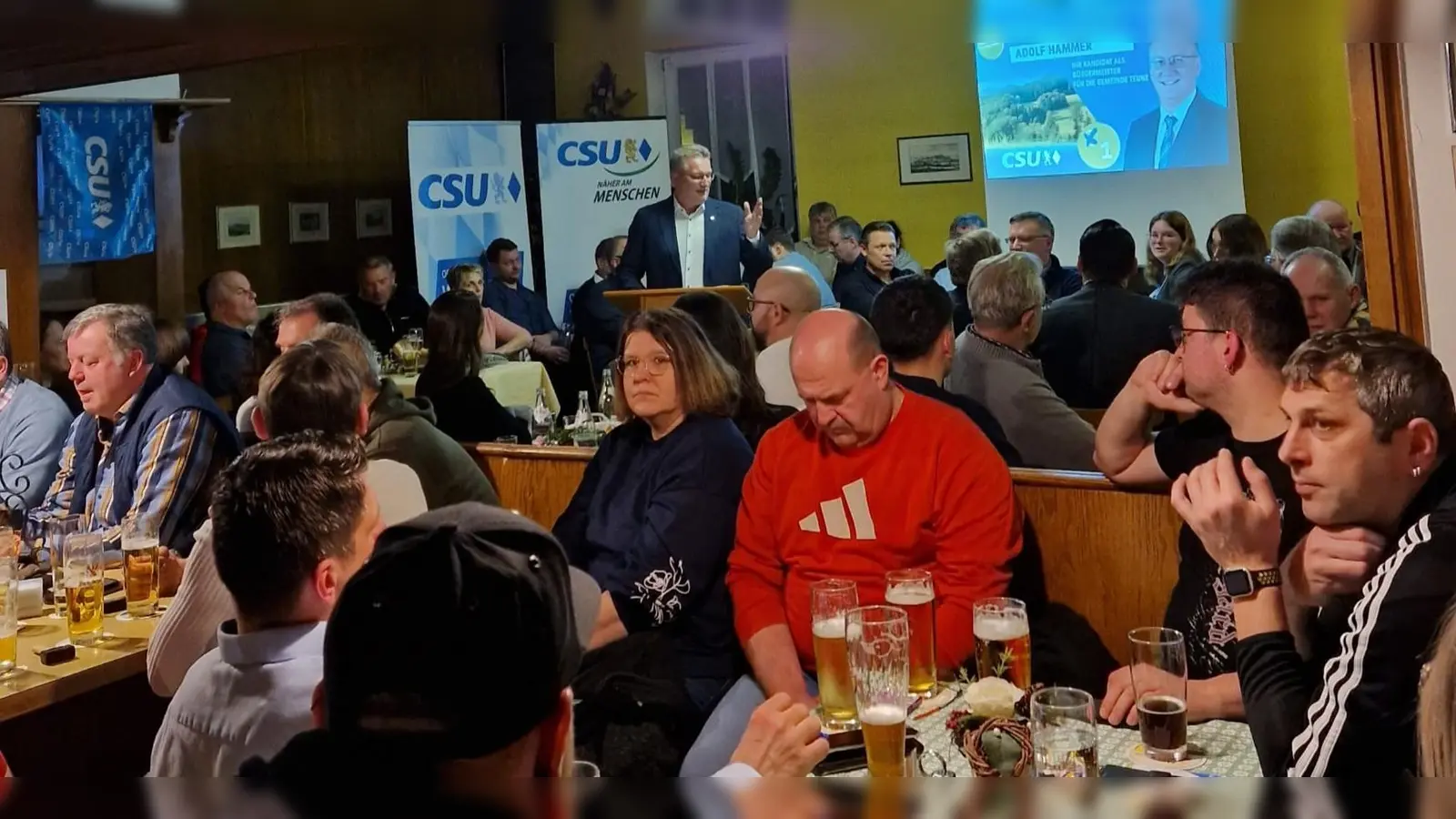 CSU Teunz und Wildstein Wahlkampfabschluss Gasthof Schissl (Bild: Sophia Hammer)