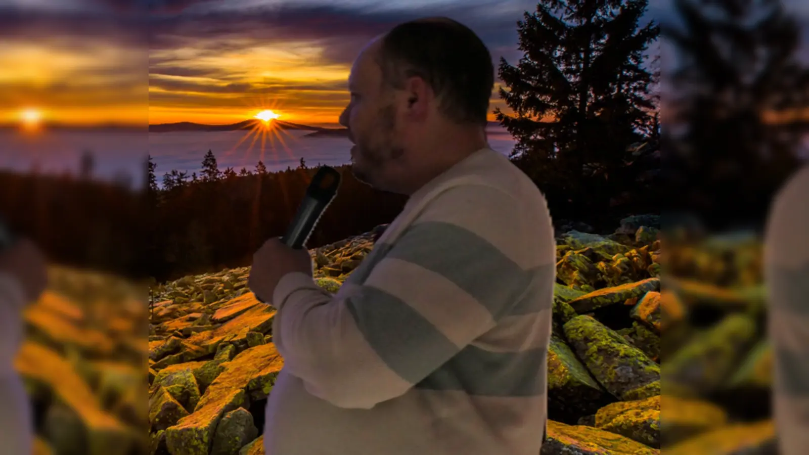 Florian Fraaß vor dem Abschlussbild seines Vortrages. (Bild: Wolfgang Doleschal)