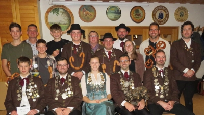 Die erfolgreichen Schützinnen und Schützen von Eichenlaub Meerbodenreuth. (Bild: Johann Adam)