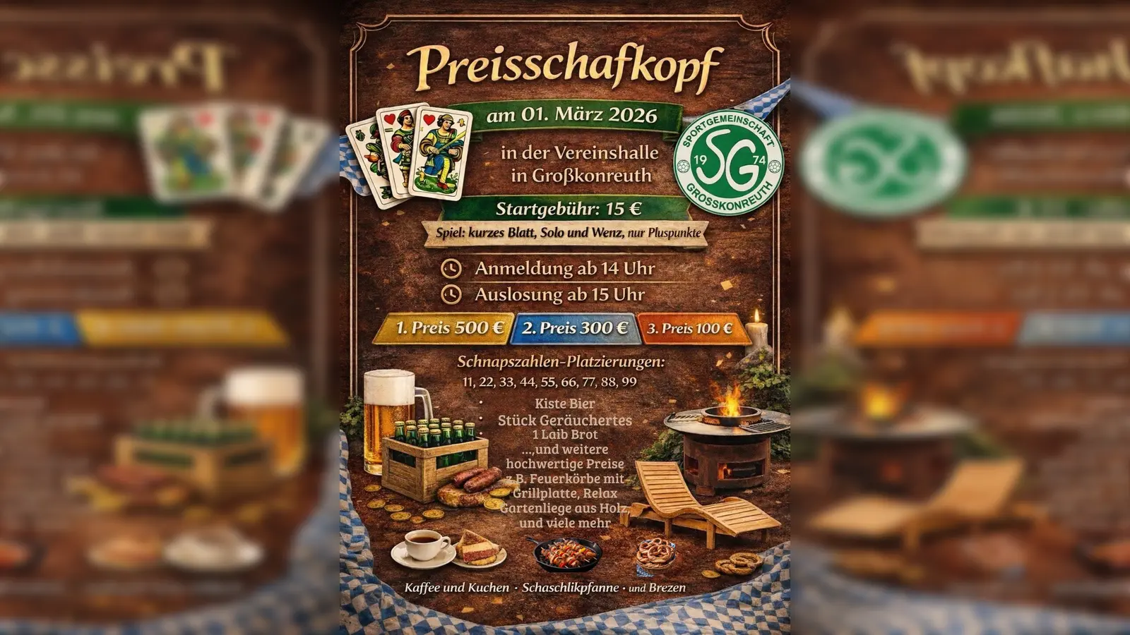 Preisschafkopf in der neuen Vereinshalle (Bild: Alex Völkl)