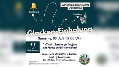 Einladungsflyer zur Glocken-Einholung am 05.07. (Grafik: Daniel Götzfried)