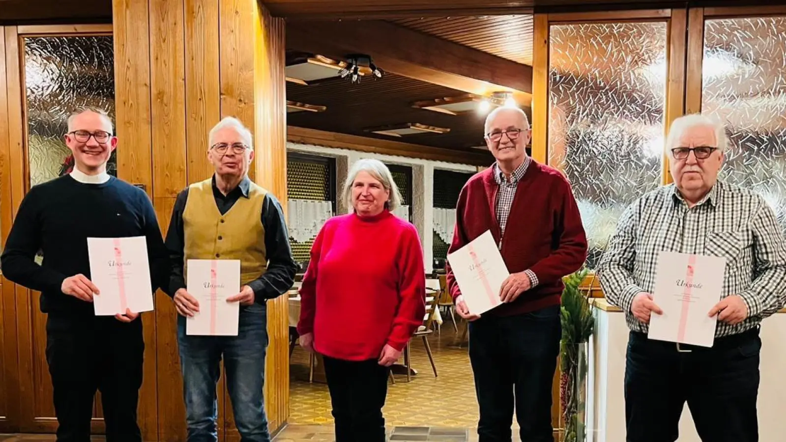 Ehrungen langjähriger Mitglieder der KAB Pleystein. (Bild: Hans Müllhofer )