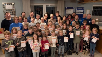 Sportabzeichenträger des SV Diendorf bei der Verleihung 2025  (Bild: Markus Raab)