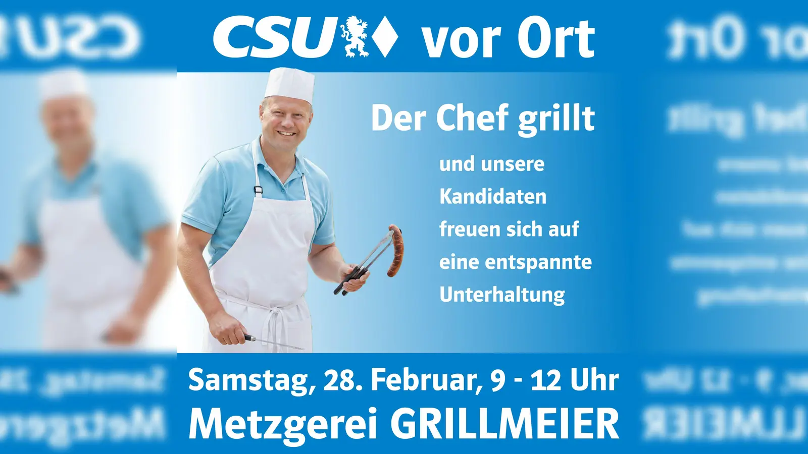 Die CSU Mitterteich lädt zum Finale.  (Bild: Hubertus Krämer)