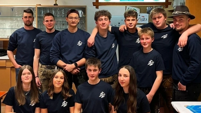 Das Team der KLJB Waldkirch, das in diesem Jahr das Starkbierfest organisiert und durchgeführt hat. (Bild: Melanie Träger)