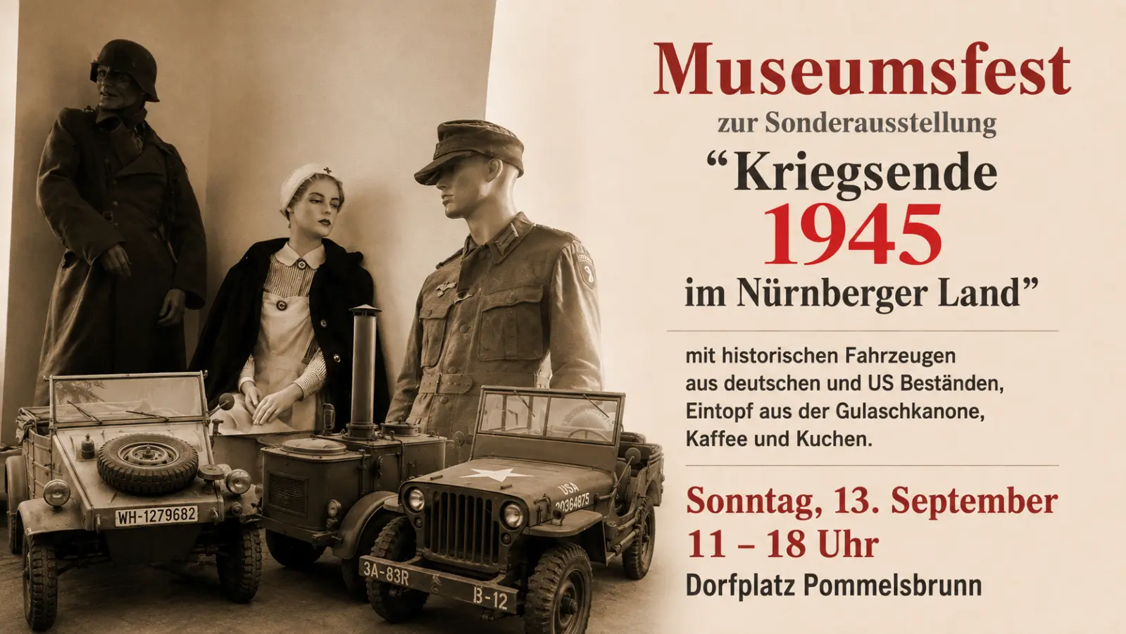 Banner zum Museumsfest. (Bild: Klaus Schnaible)