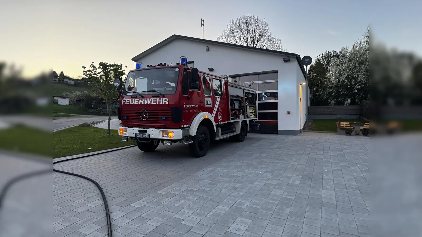 Lange Nacht der Feuerwehr am Gerätehaus in Burgteswitz (Bild: Christopher Hanauer)
