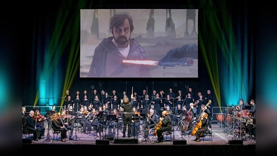 Das galaktische Musik-Erlebnis „The Music of Star Wars“ in der Max-Reger-Halle. (Bild: Ulli Gerhartz)