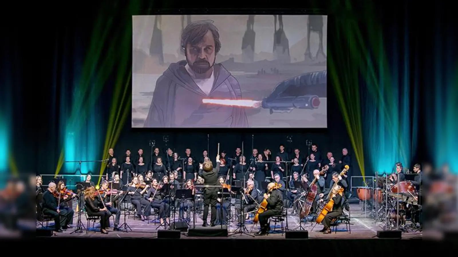Das galaktische Musik-Erlebnis „The Music of Star Wars“ in der Max-Reger-Halle. (Bild: Ulli Gerhartz)