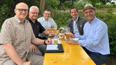 Von rechts: Leonhard Zintl, Albert Rupprecht, Paulus Mehler, Roman Melzner, Christian Kraus. (Bild: Christian Kraus)